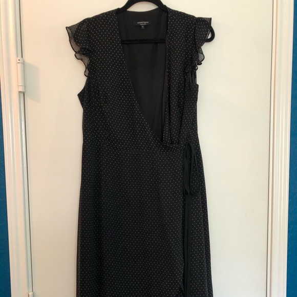 Ruffles, V-Neck, Polka Dot Dress - Picture 1 of 5